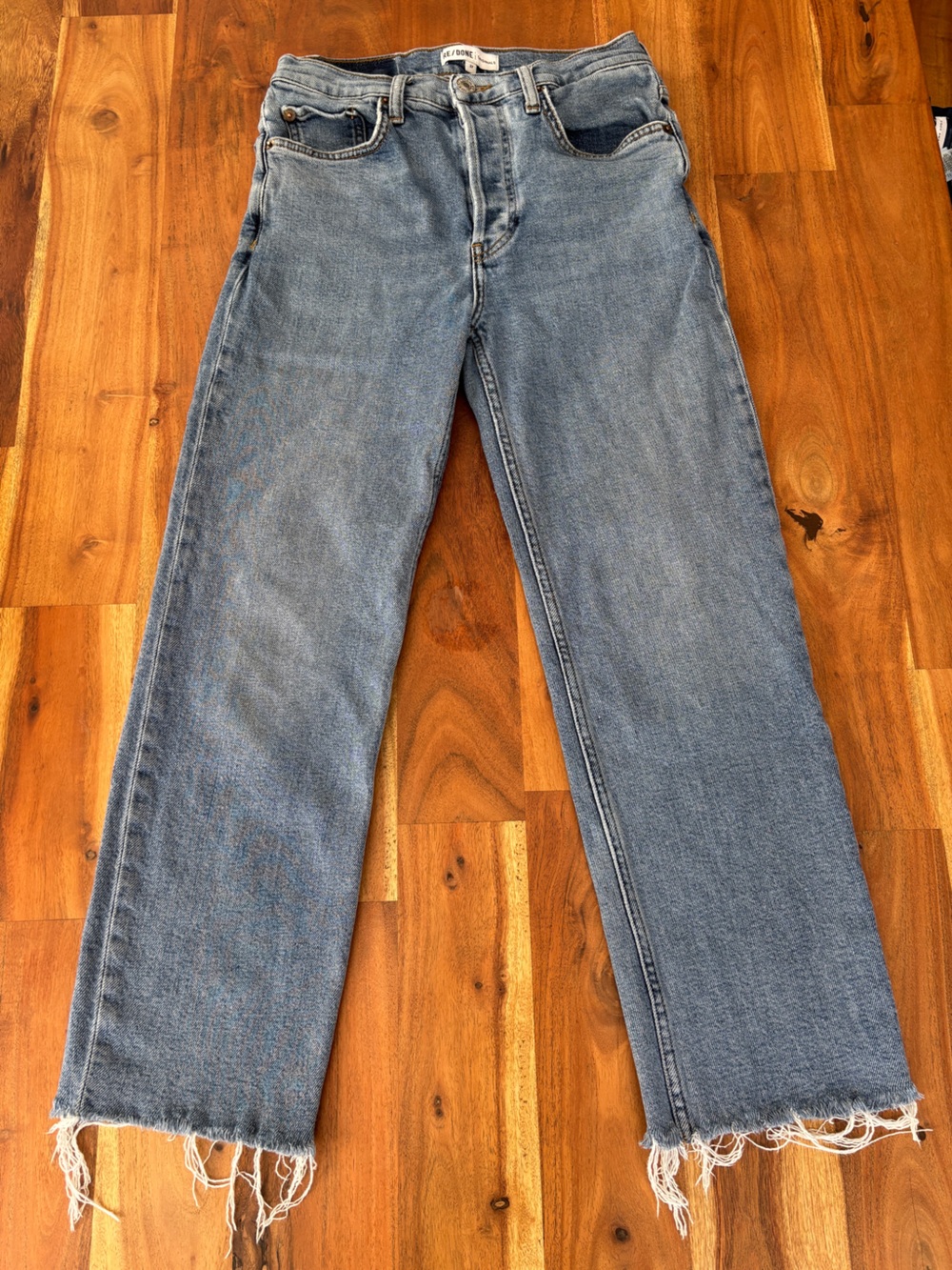 RE/DONE Originals High Rise Crop Flare Jeans - Size 27